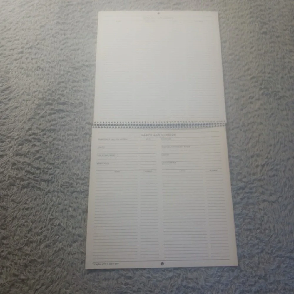 Hallmark Peanuts 1990-1991 School Year Calendar Vintage Charlie Brown Snoopy 90s